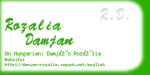 rozalia damjan business card